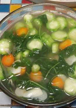 Sayur bening bayam oyong