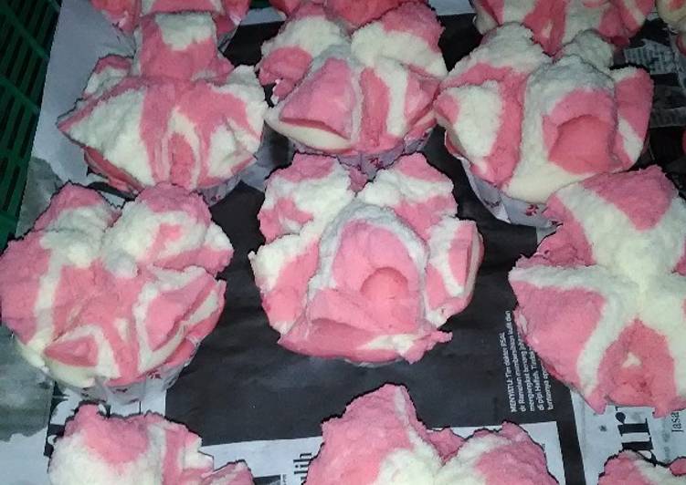 resep makanan Bolu Kukus Mekar Cantik