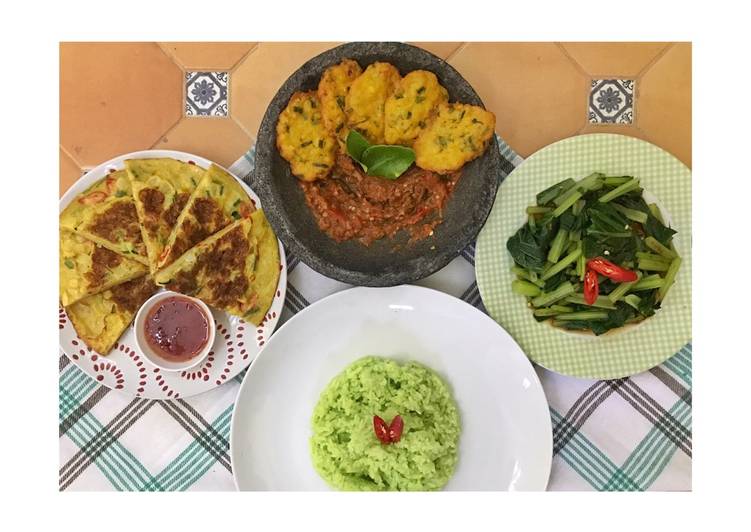 cara membuat Nasi uduk ijo harum daun pandan masak rice cooker