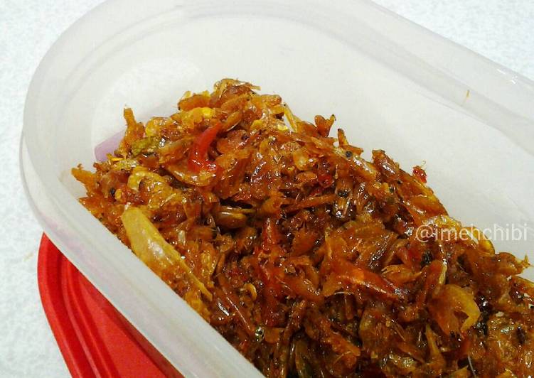 resep lengkap untuk Sambel Orek Ebi Rebon Kering