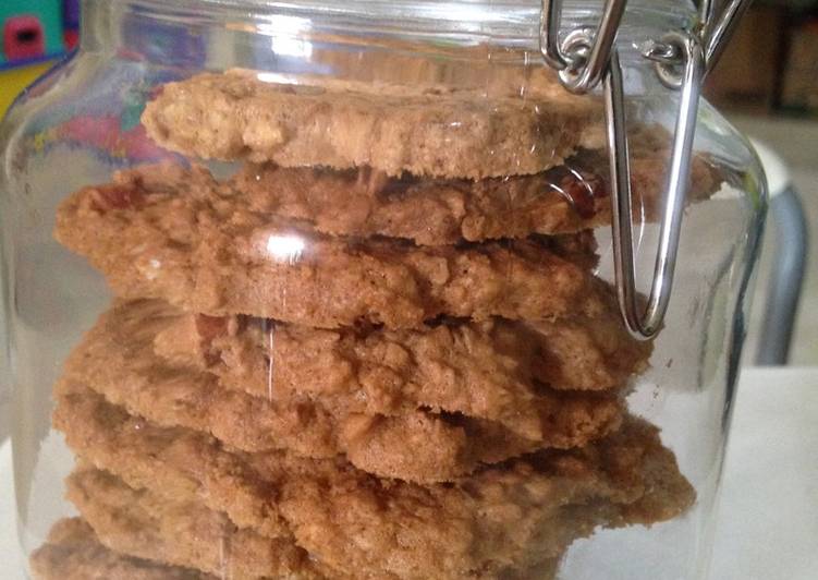 Resep Oatmeal Almond cookies Kiriman dari novi