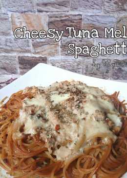 Cheesy Tuna Melt Spaghetti