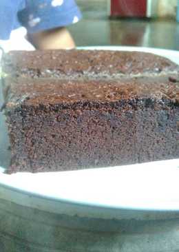 Sponge cake coklat simple