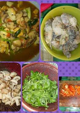 Capcay udang saus tiram with vegetables