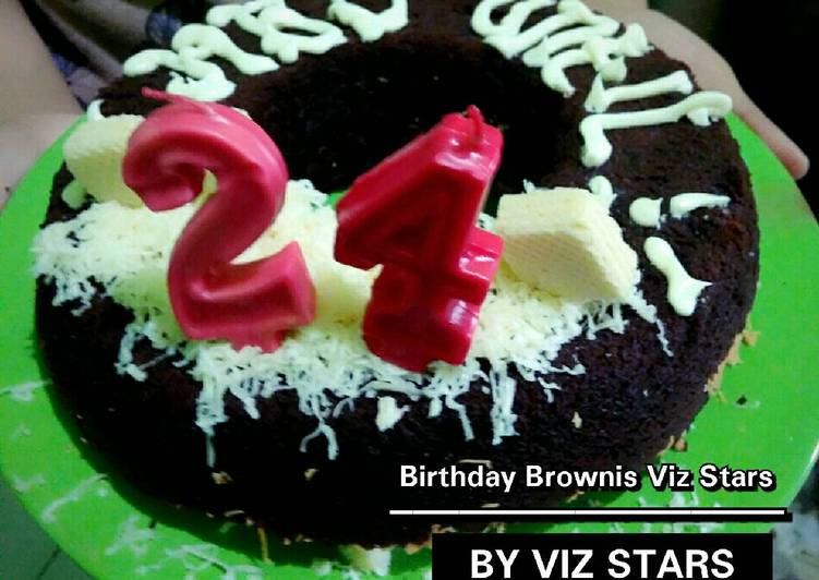 gambar untuk resep makanan Birthday Brownis