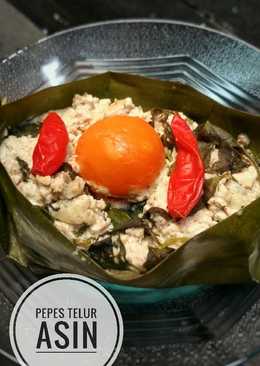 Pepes Telur Asin & Tahu