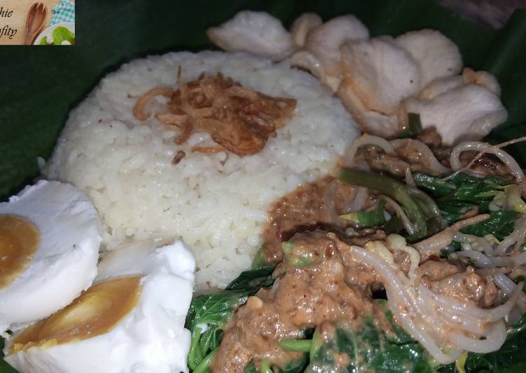 resep Nasi Gurih Pecel Jogja