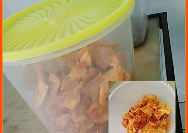 resep Keripik ubi jalar pedas manis