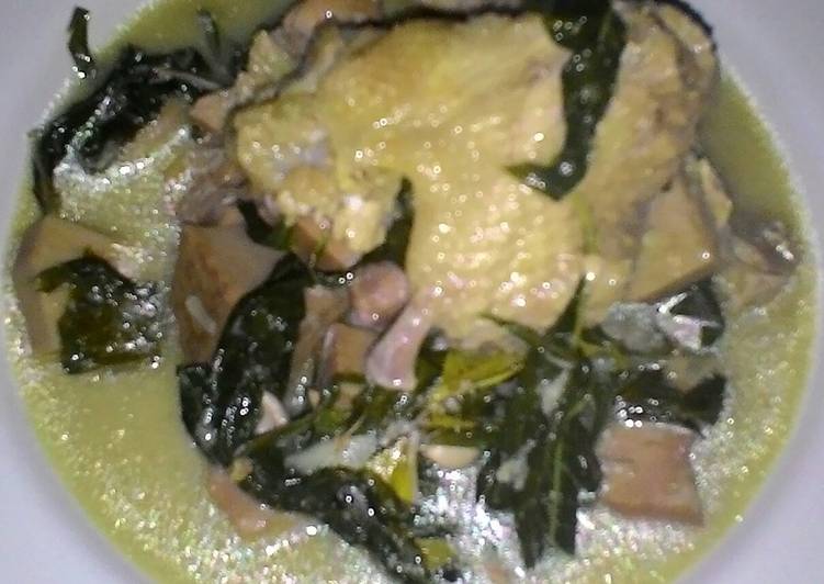 resep sayur nangka daun singkong  (jangan ndeso)