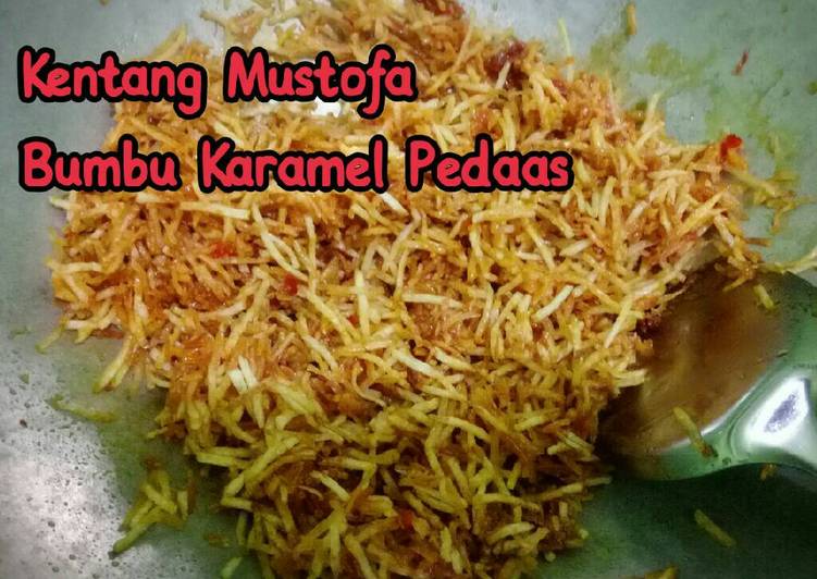 gambar untuk resep makanan Kentang Mustofa Bumbu Karamel Pedaas - irit bumbu dan ga ribet