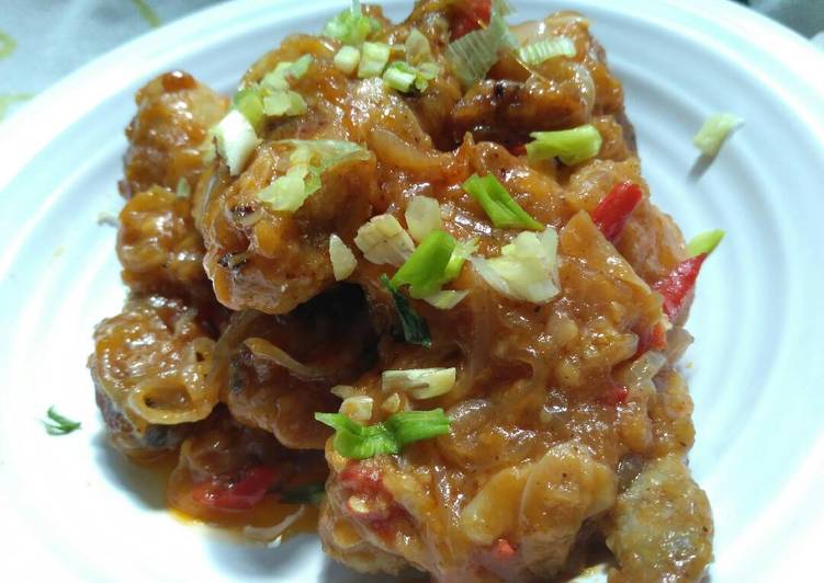 gambar untuk resep makanan Fried Chicken ala2 Korea Modifikasi praktis (Caramelized Fried C