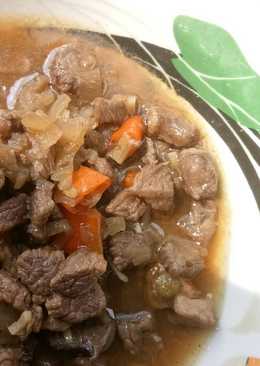 Daging sapi tumis asem manis