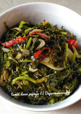 Tumis daun pepaya