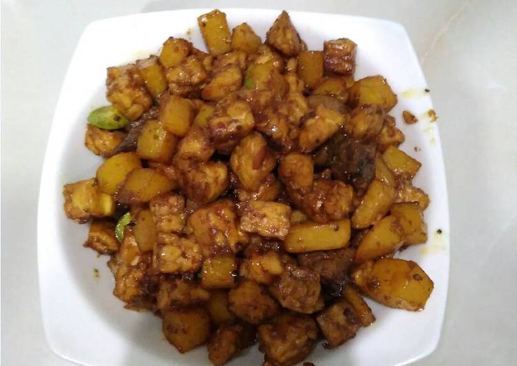 resep lengkap untuk Sambal goreng kentang tempe ati