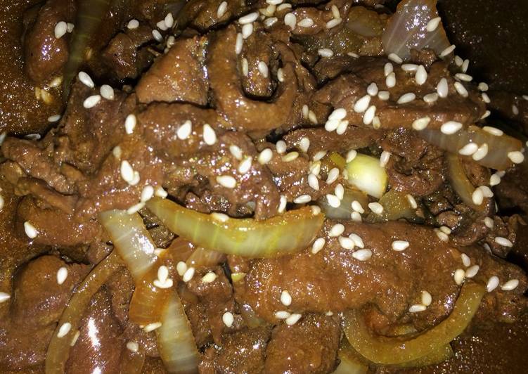 gambar untuk resep Beef teriyaki ala hokb*n simple