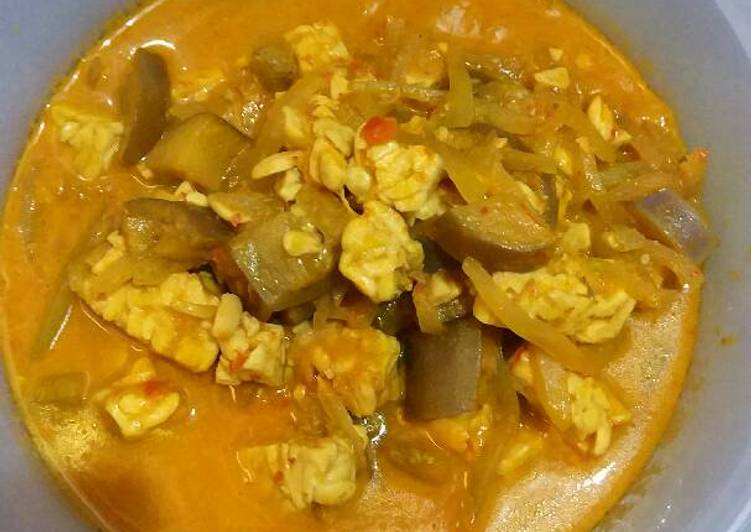 Resep Labu siam tempe terong santan Kiriman dari Eka Supiyanthi