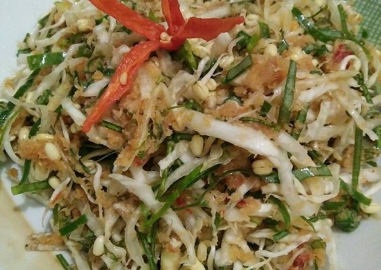 resep makanan Trancam (urap mentah)