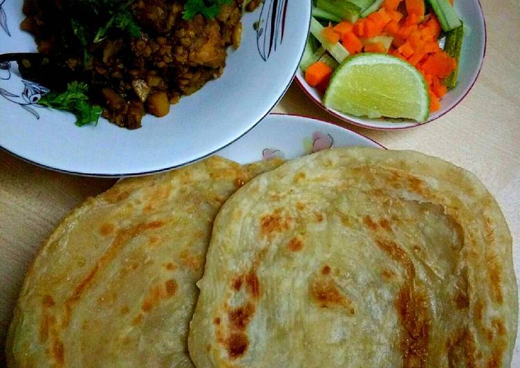 gambar untuk cara membuat Lachha Paratha