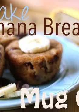 Banana bread mug cake