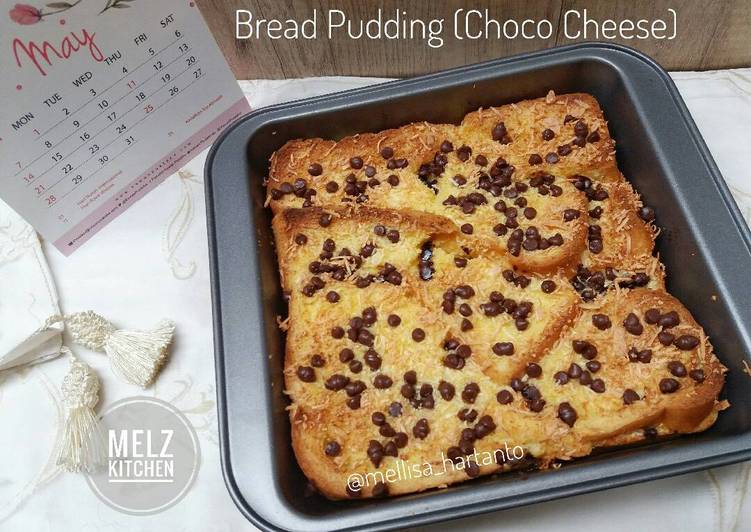 resep lengkap untuk Bread Pudding (Choco Cheese)