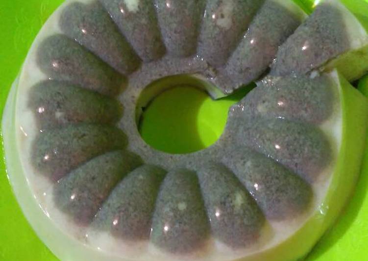 resep makanan Puding susu biskuit oreo