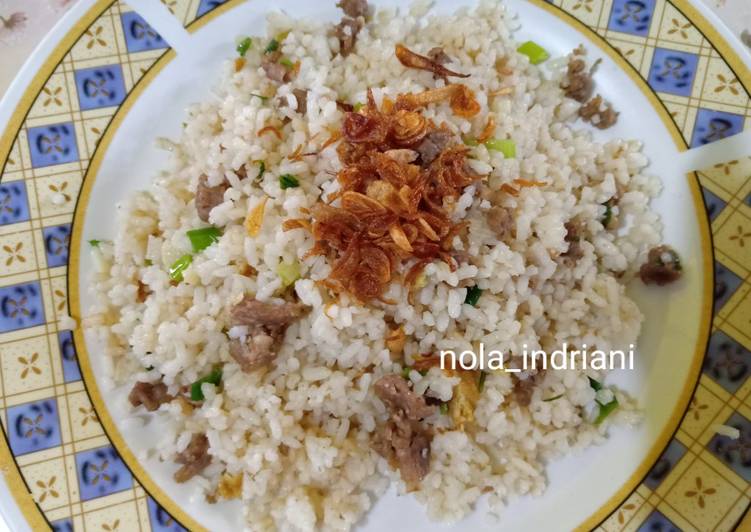 resep lengkap untuk Nasi Goreng Daging Sapi