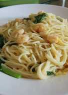 Salted egg butter prawn pasta