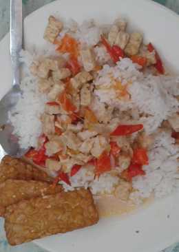 Jangan lombok&tempe garing