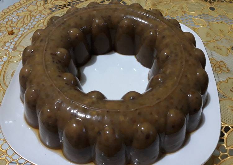 bahan dan cara membuat Puding kacang ijo