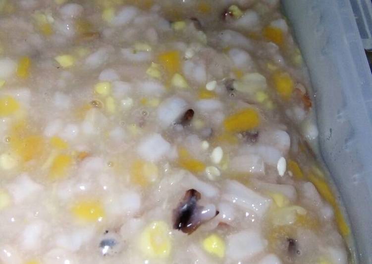 Resep Bubur bayi 9 bulan (KONGBAP+wortel) MPASI Dari Mak Win