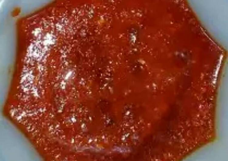 resep masakan Sambal Merah Bawang & Tomat