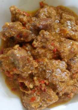 Rendang daging sapi pedas