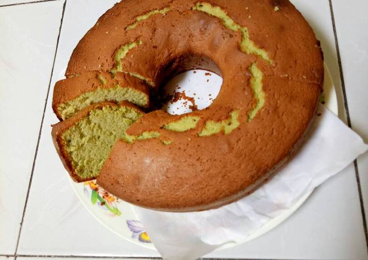 bahan dan cara membuat Allure Green Tea Latte Cake