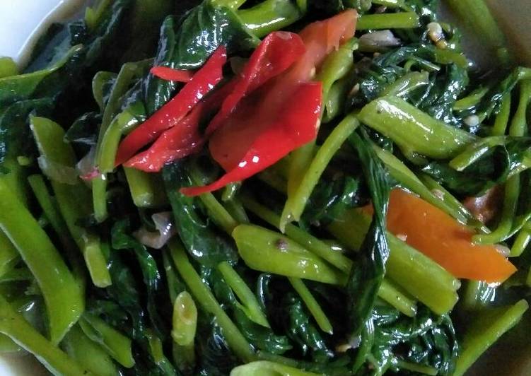 resep makanan Kangkung tumis terasi