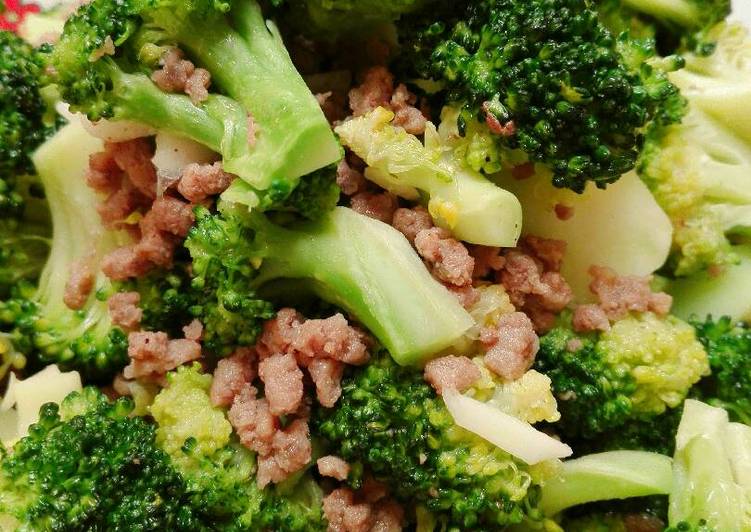resep lengkap untuk Ca Brokoli Daging Giling