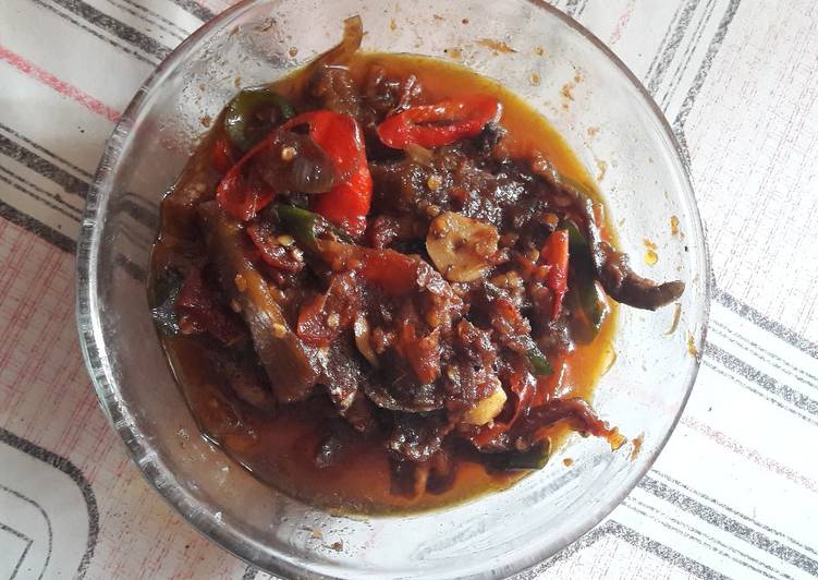 bahan dan cara membuat Sambal klotok Terong