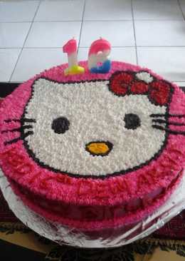 Kue ultah hello kitty cantik