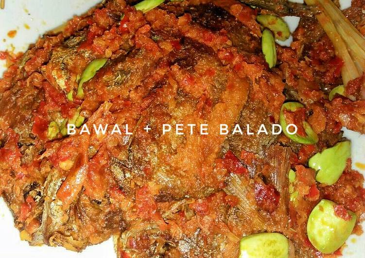 resep makanan Bawal Laut + Pete Balado