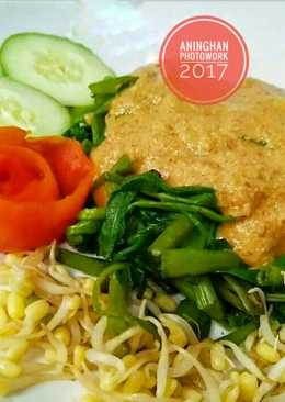 Pecel kangkung..Segaarrrr#food combining part 3/5#