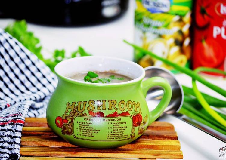 bahan dan cara membuat Mushroom Soup Cream