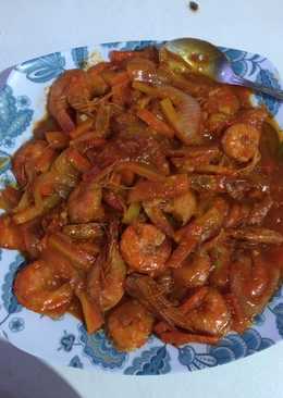 Udang Asam Manis Pedas ala anak kost