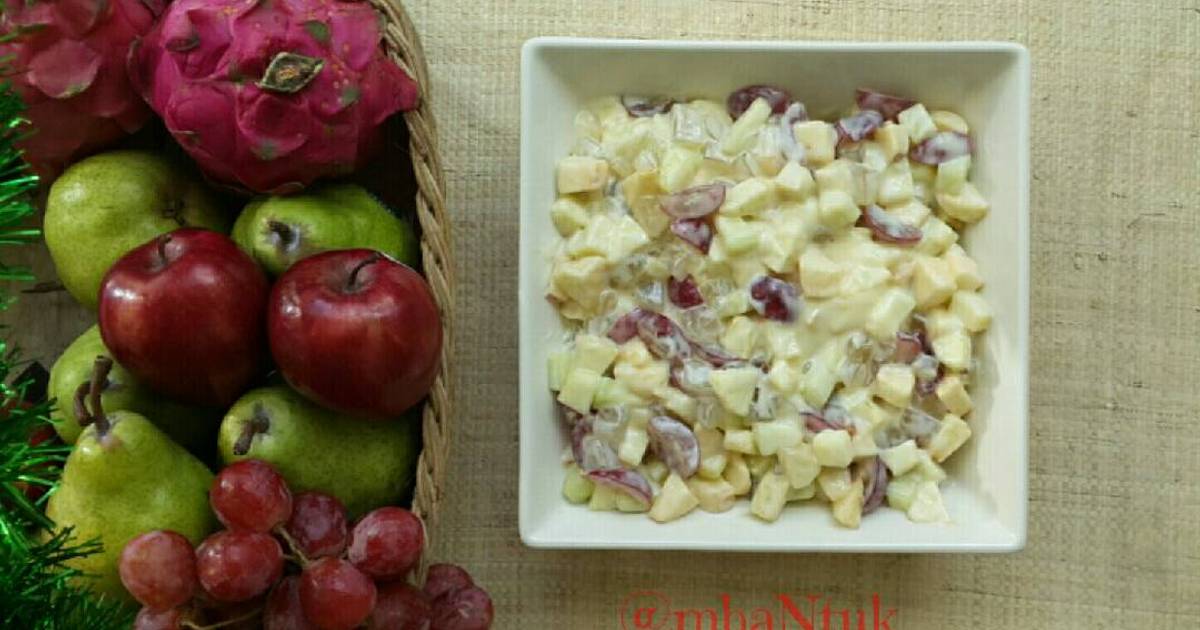  Resep  Salad  Buah  Mayo  Keju Susu Terenak oleh Tituk Siti 