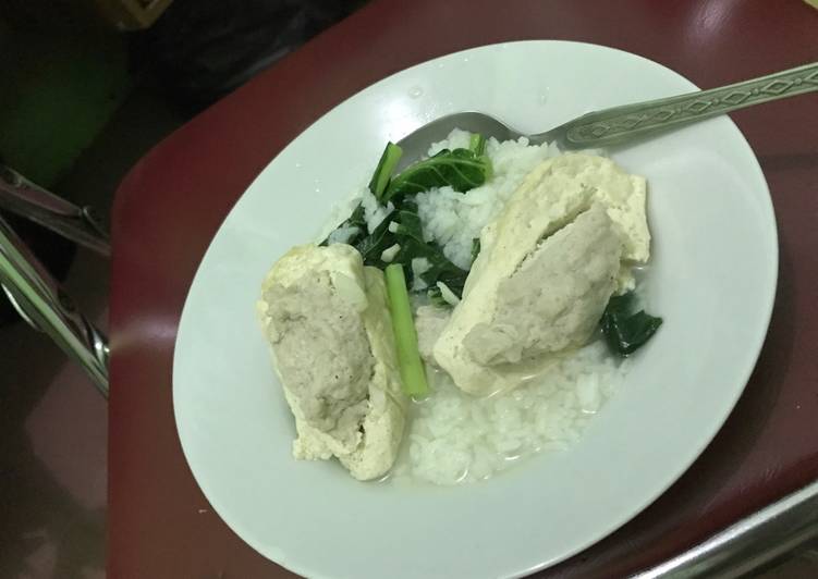 resep lengkap untuk Sup Tahu isi Ayam
