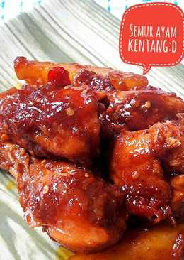 Ayam kecap kentang