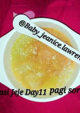 MPasi 6m+ Bubur labu siam+toge+ubi madu