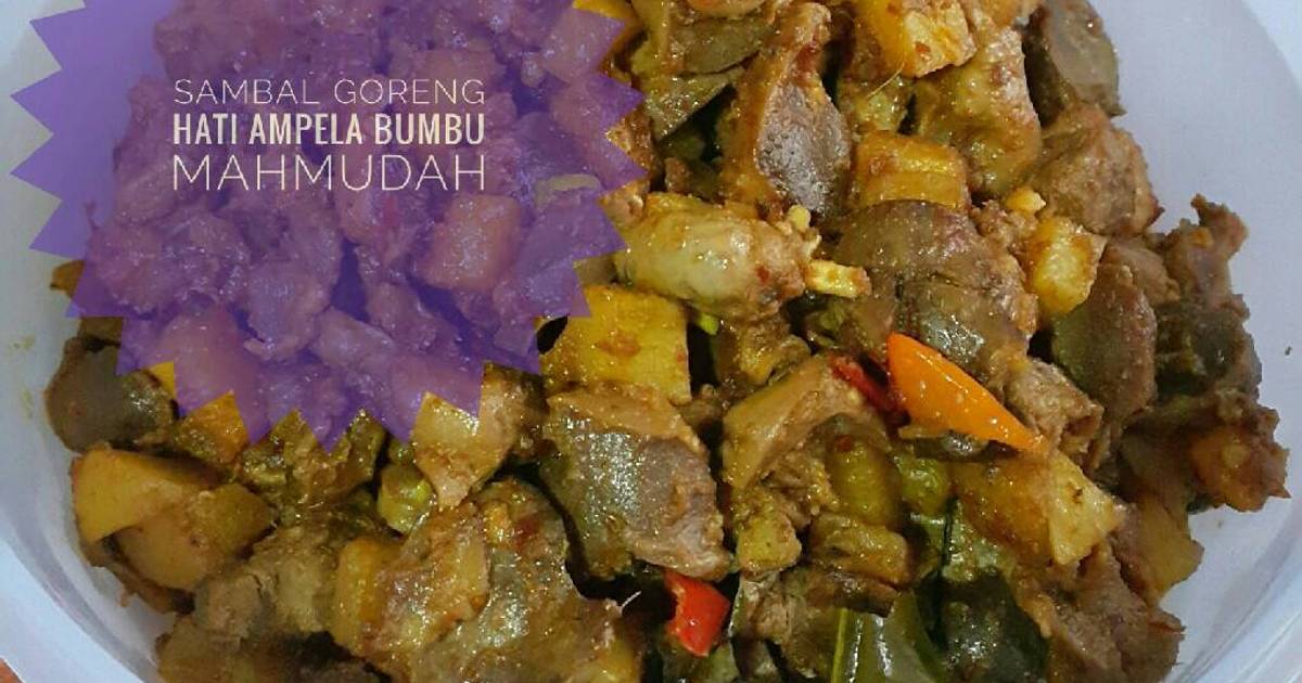 Resep Sambal Goreng Kentang Hati Ampela Bumbu Mahmudah 