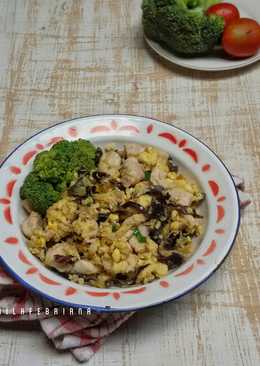 O1. Orak arik telur ayam jamur #seninSEMANGAT