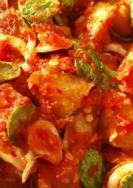 Cumi sambal kentang pete