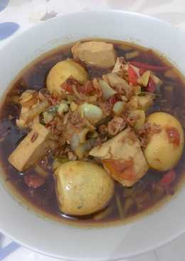 Tumis Tahu Telor Kecap Pedas