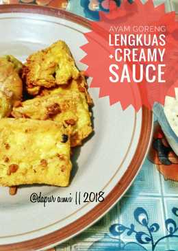 Ayam Goreng Lengkuas with Creamy Sauce